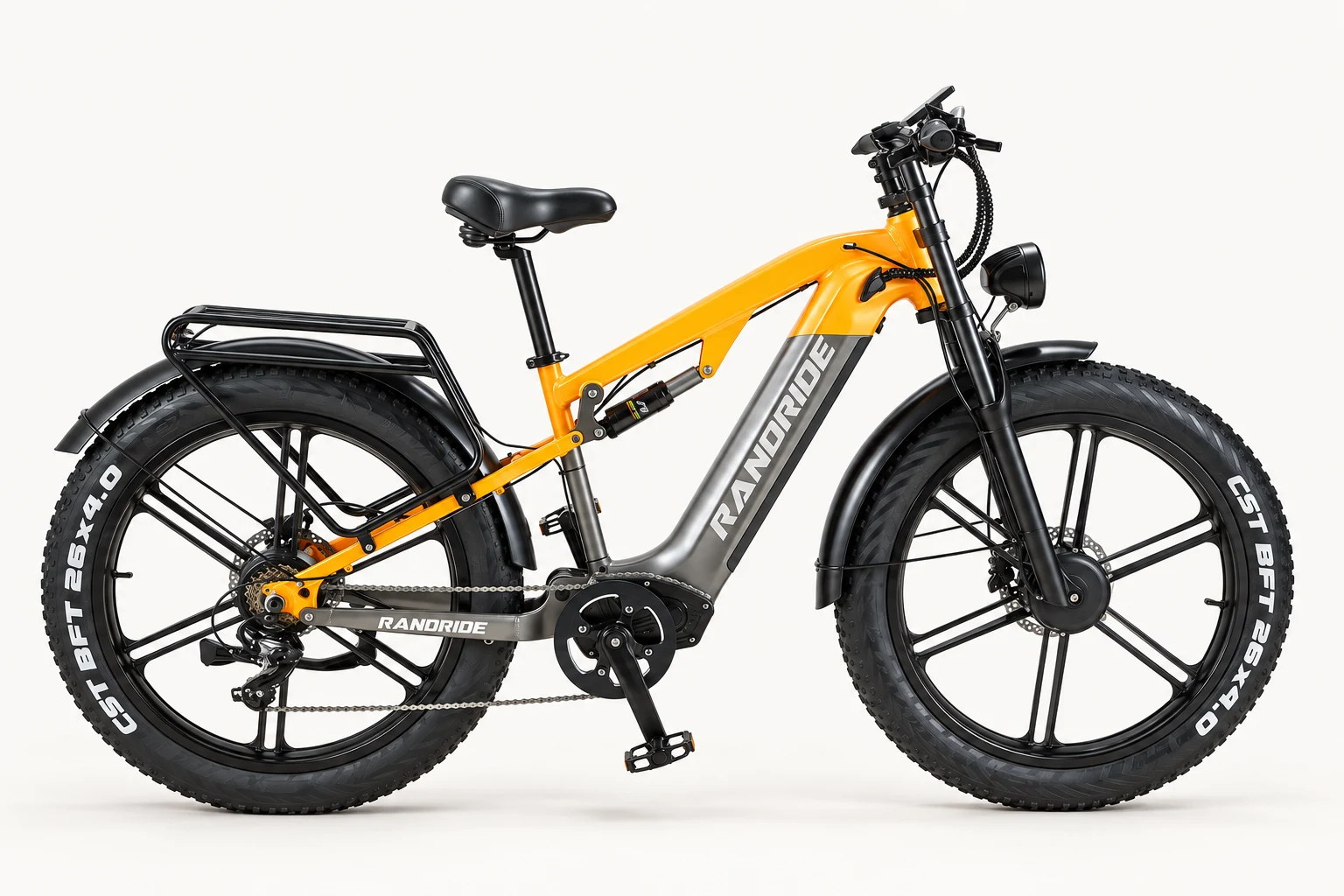 RANDRIDE YX80M-2 full-suspension electric bike, side view